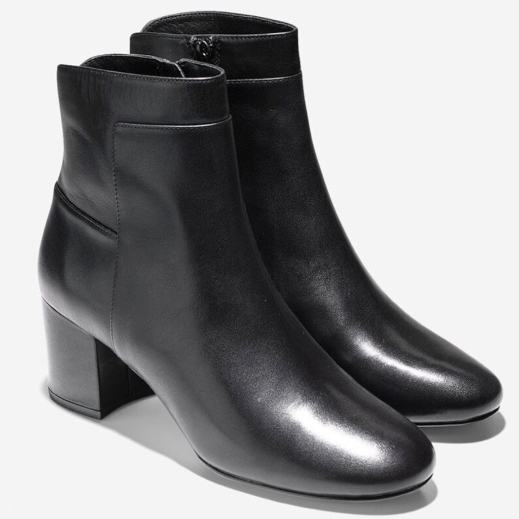 Cole Haan Arden Bootie  Brand New  Size 7  Real Black Leather Bootie